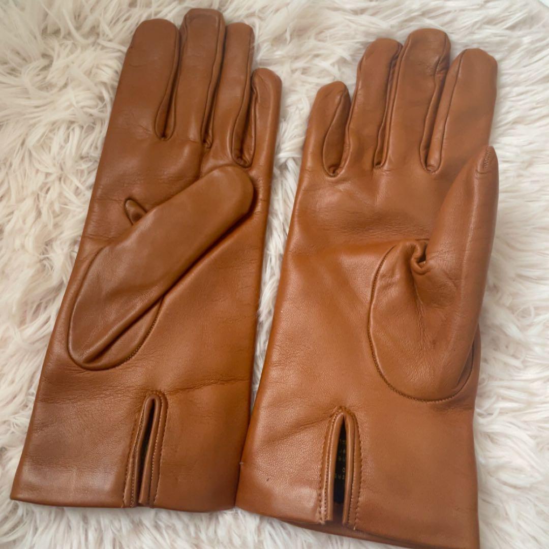 Sermoneta レザー手袋 ブラウン