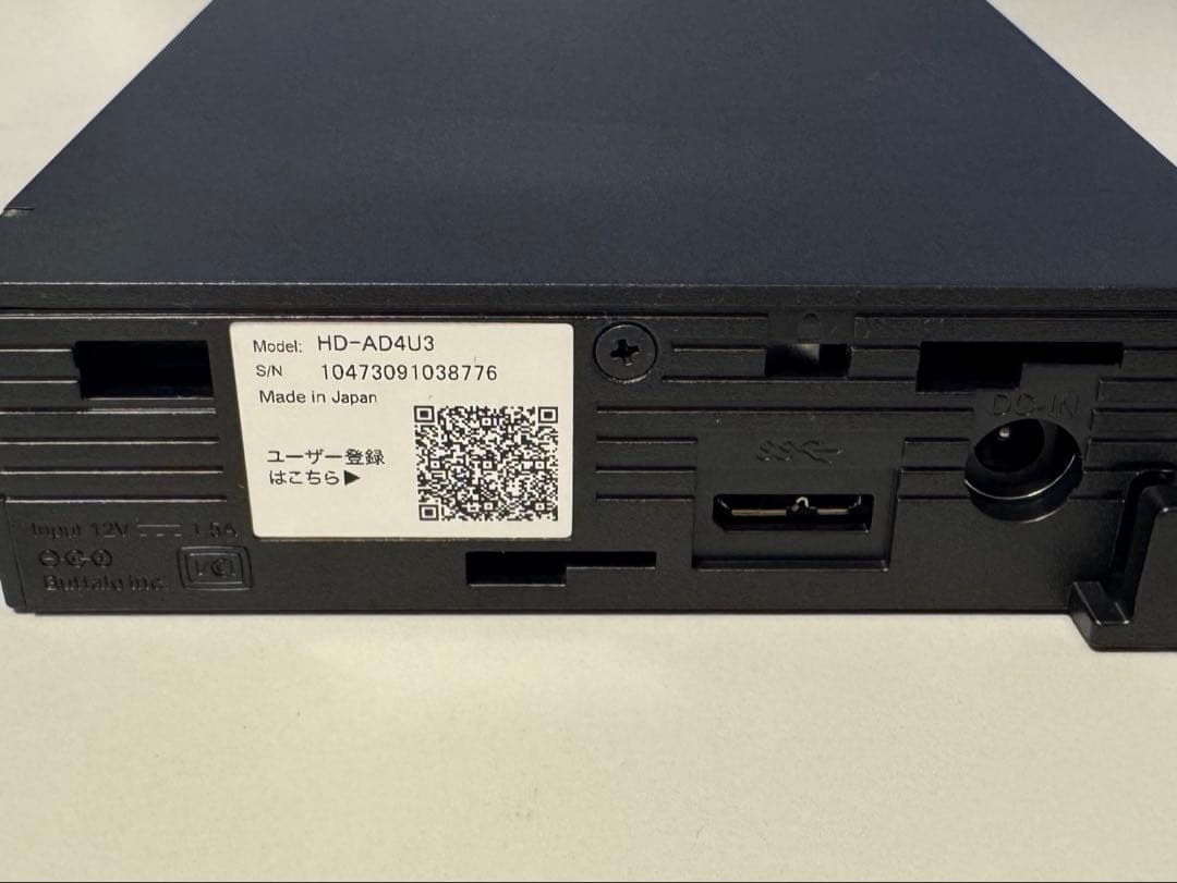 C*9様 BUFFALO 外付けハードディスク HD-AD4U3