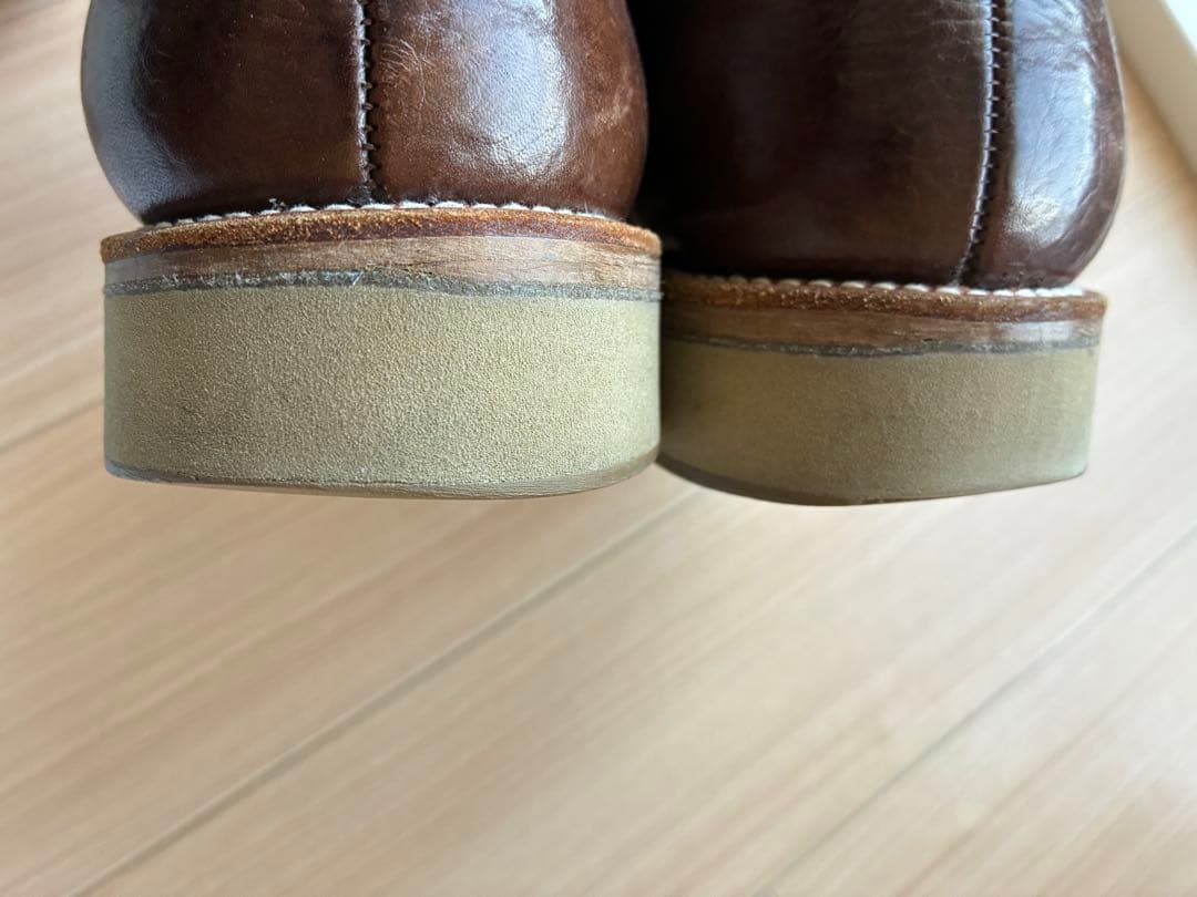 ALDEN 4908 ミリタリーラスト プレーントゥ ワークシューズ グレイン