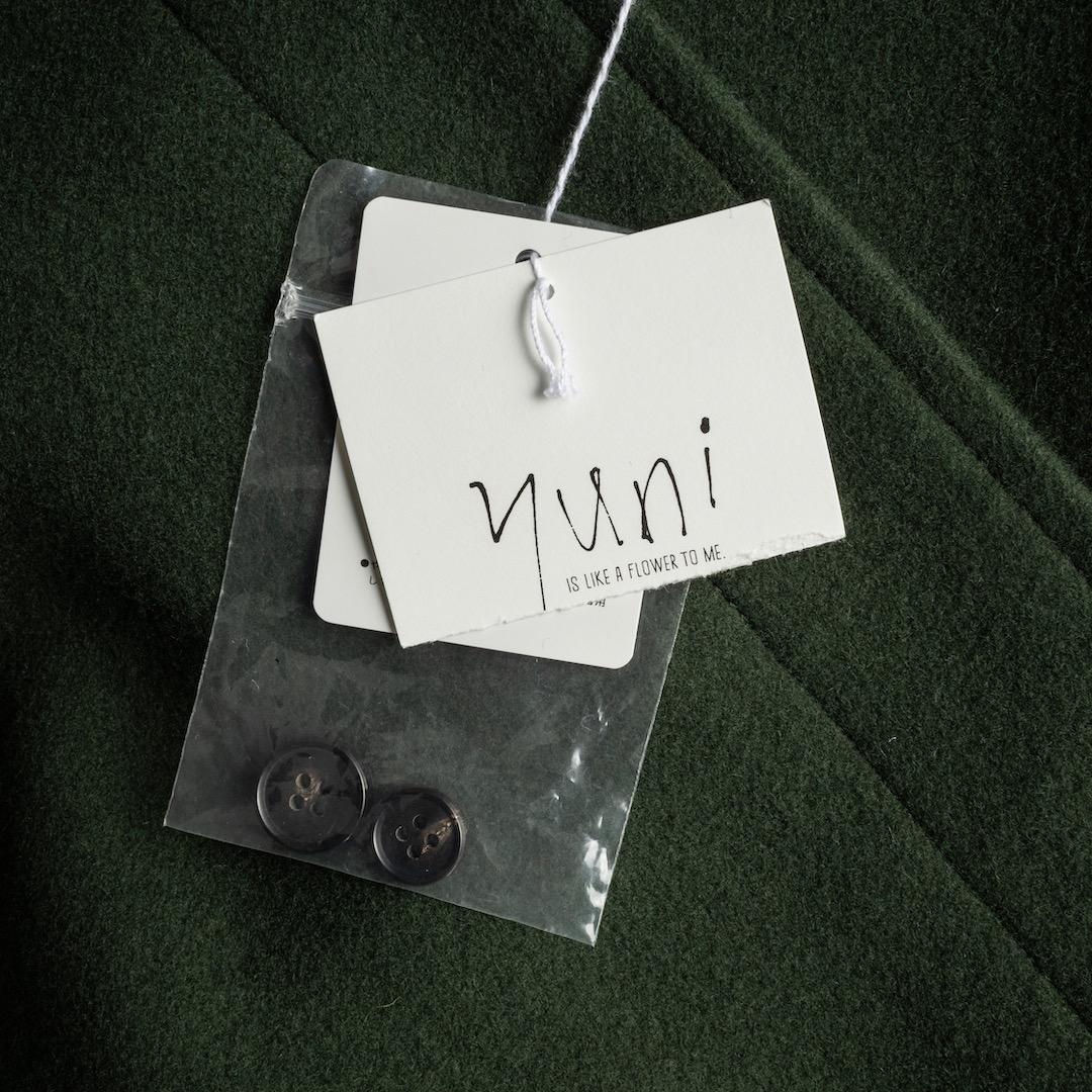未使用 yuni 24AW ウールスーパー100 ミドルレングス ステンコート