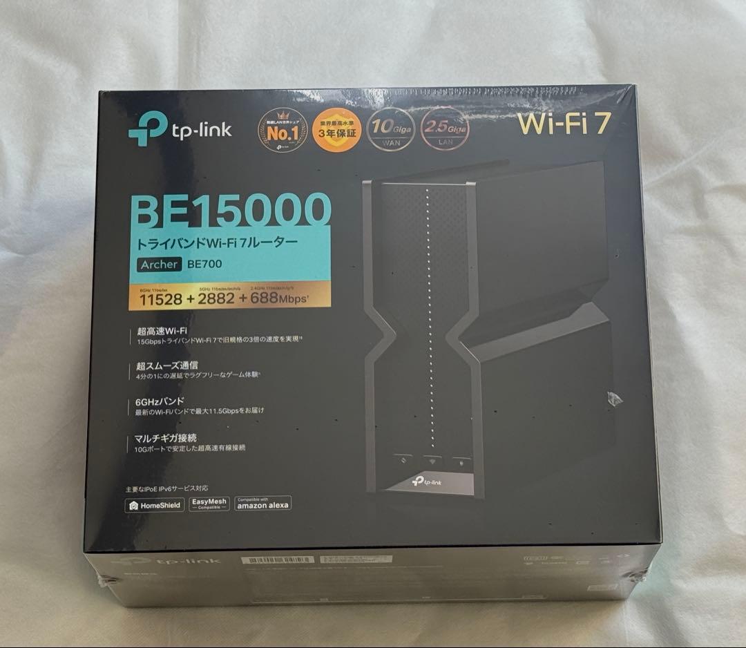 新品未開封 TP-Link Archer BE700 Wi-Fi 7ルーター
