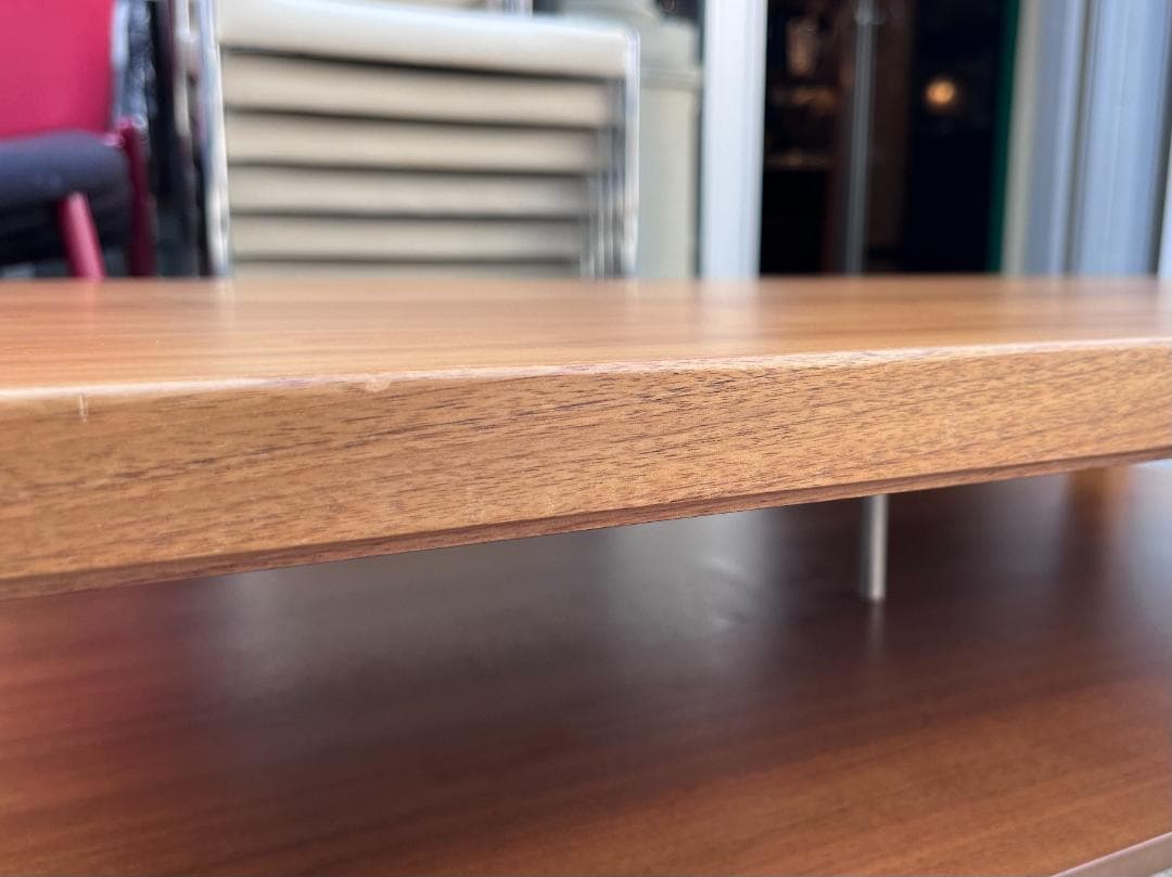 現行モデル☆カリモク家具／TU3544／ローテーブル／ウォールナット／ガラス天板