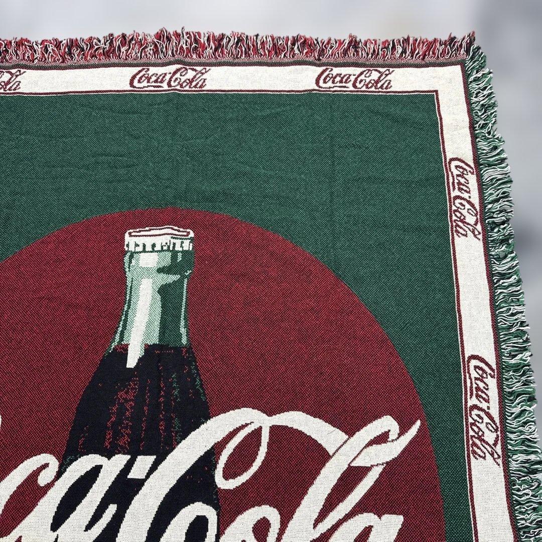 デッドストック　コカコーラ　マルチカバー　ソファカバー　ラグ　175x123