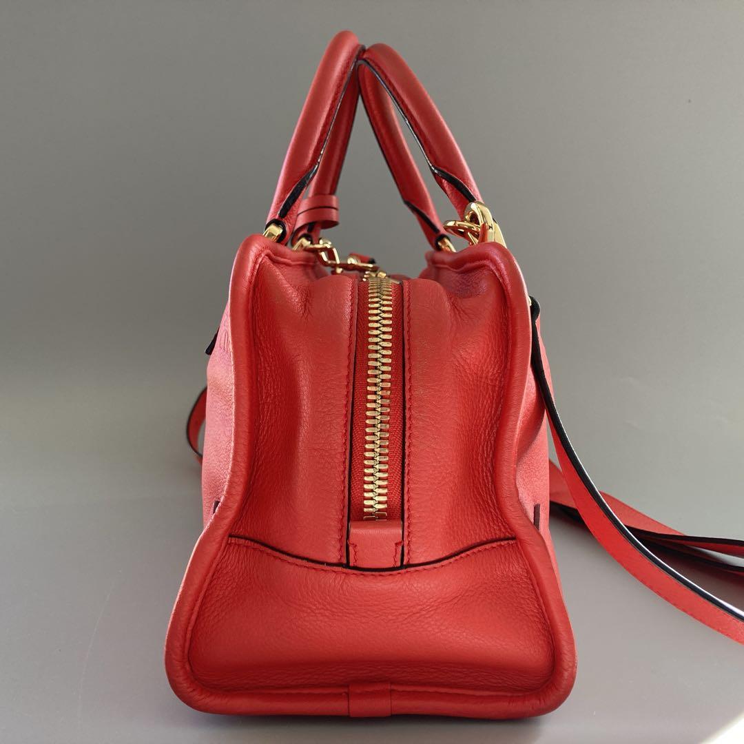 美品 LOEWE ロエベ アマソナ28 ハンド ショルダーバッグ レザー 後期型