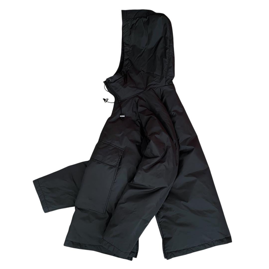 【美品】USED 90s ダウン アノラックパーカー ナイロンジャケット BLK