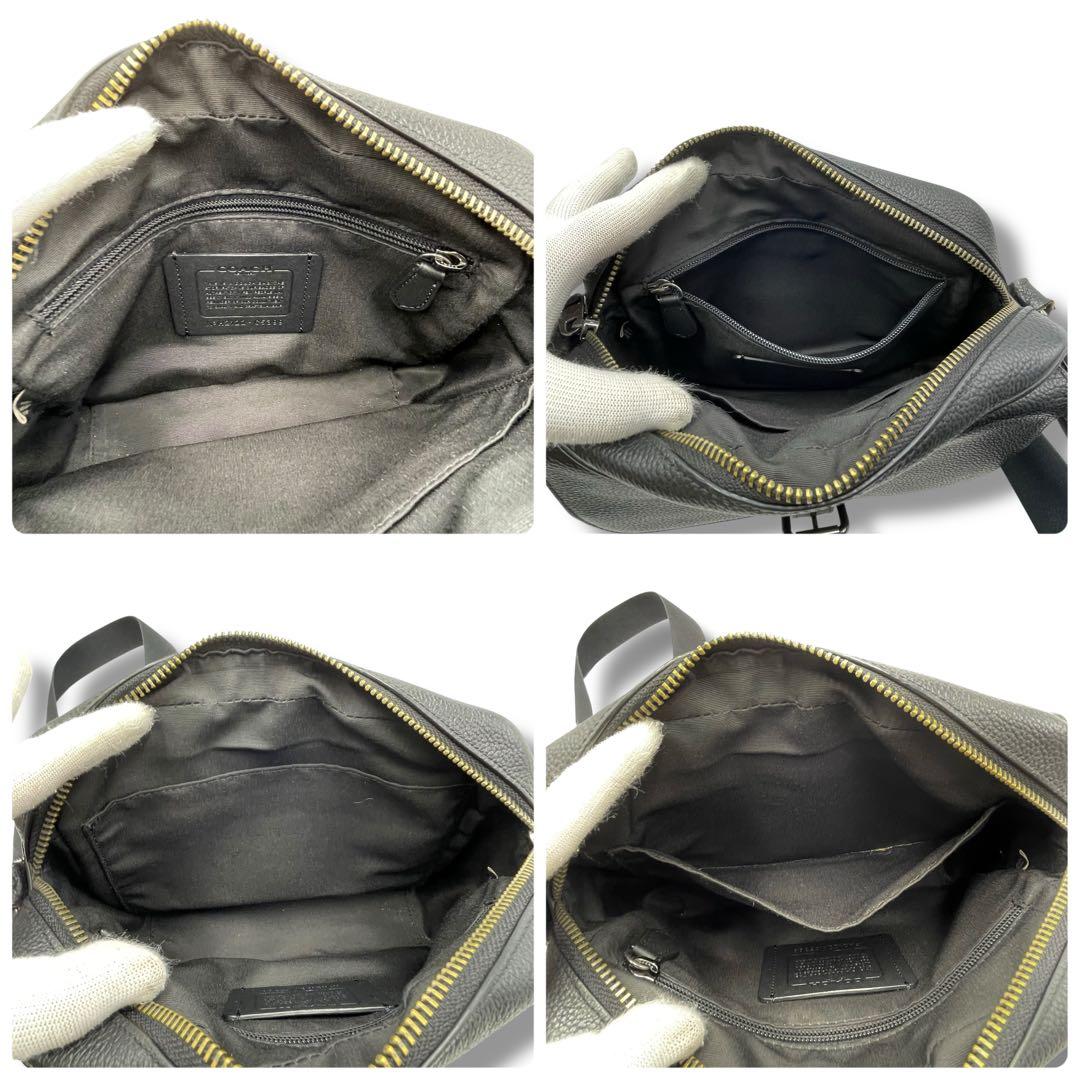 極美品✨COACH コーチ ハドソン クロスボディ ショルダーバッグ ブラック