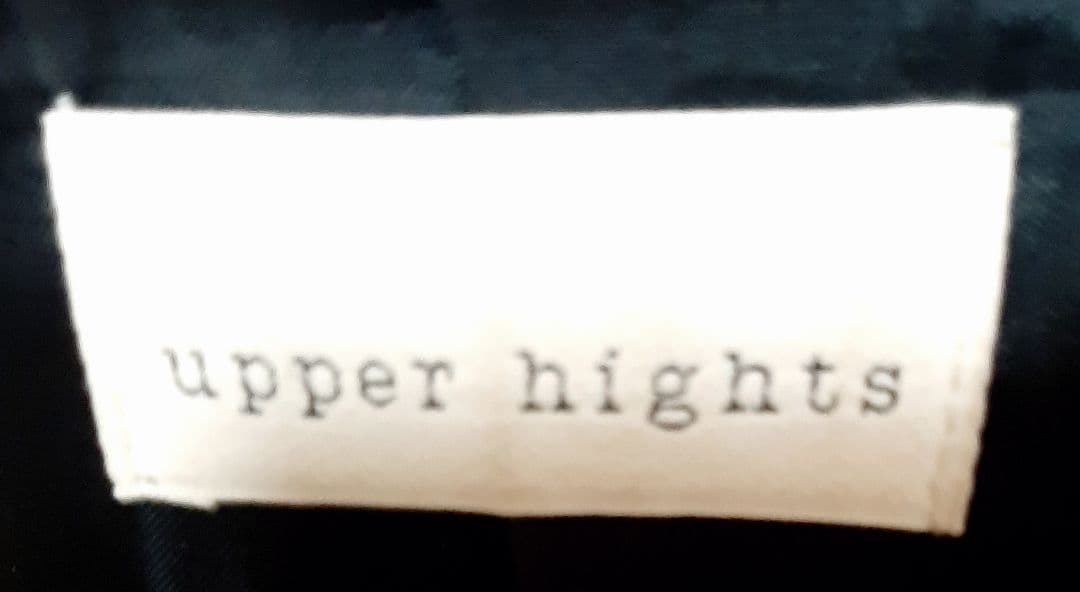 upper hights ダークブルー レザー シングルライダースジャケット