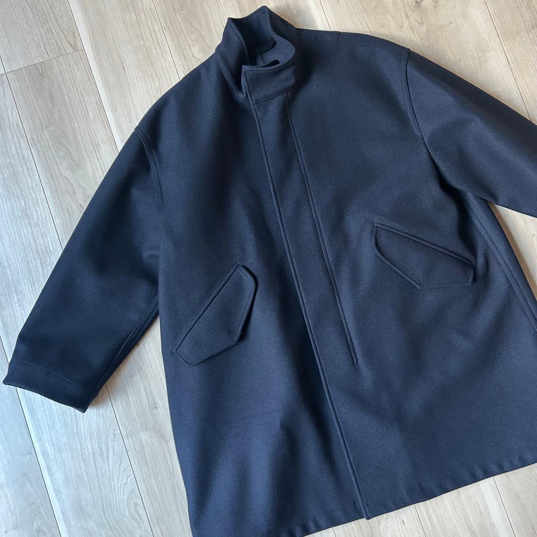 未使用級＊スピック＆スパン 23AW メルトンM-65フィールドコート 紺 36
