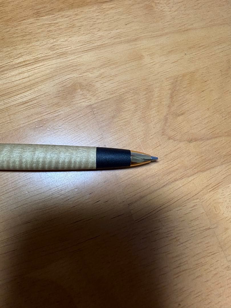 ボナンペン シャーペン 栃縮木 真鍮金具