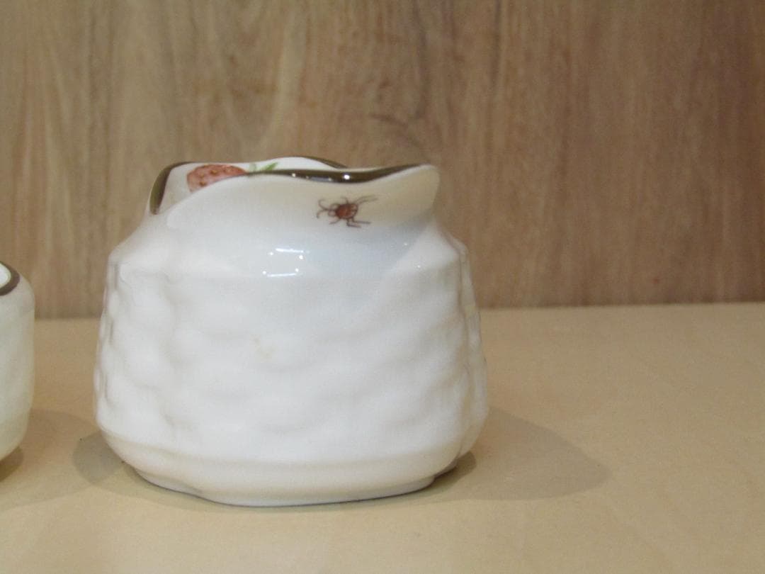 イギリス　コールポート　アンティーク　ストロベリーバスケット