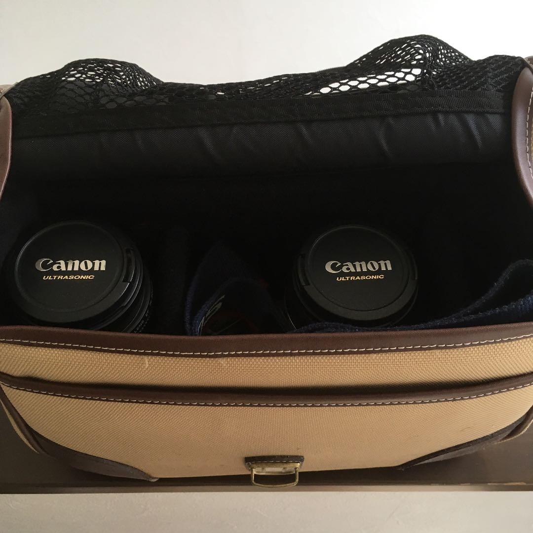 Canon キヤノン EOS KISS Ⅲ フイルムカメラ バッグ・レンズ2本付