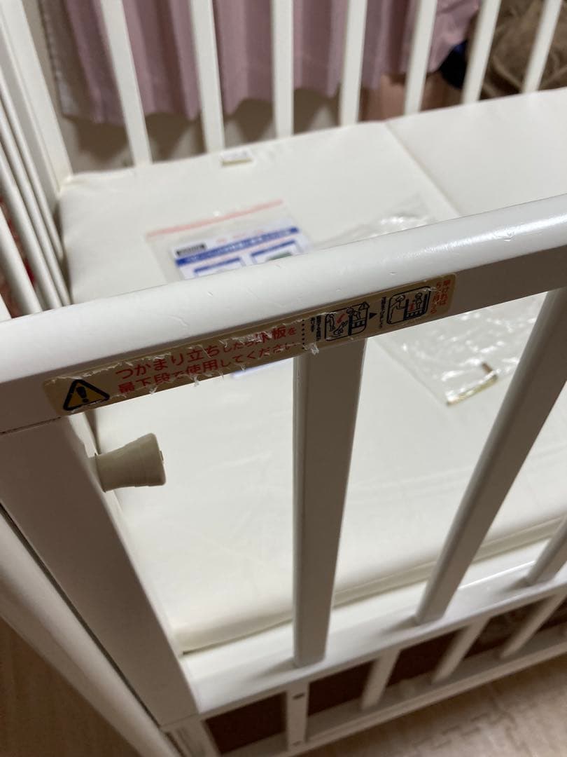 カトージ　ベビーベッド　ハイポジションミニベッド　アーチ　ホワイト　02028