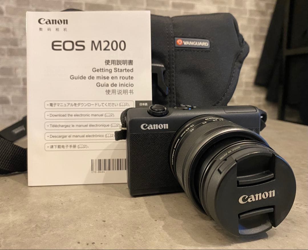 【中森】Canon EOSM200 Black ミラーレス一眼カメラ