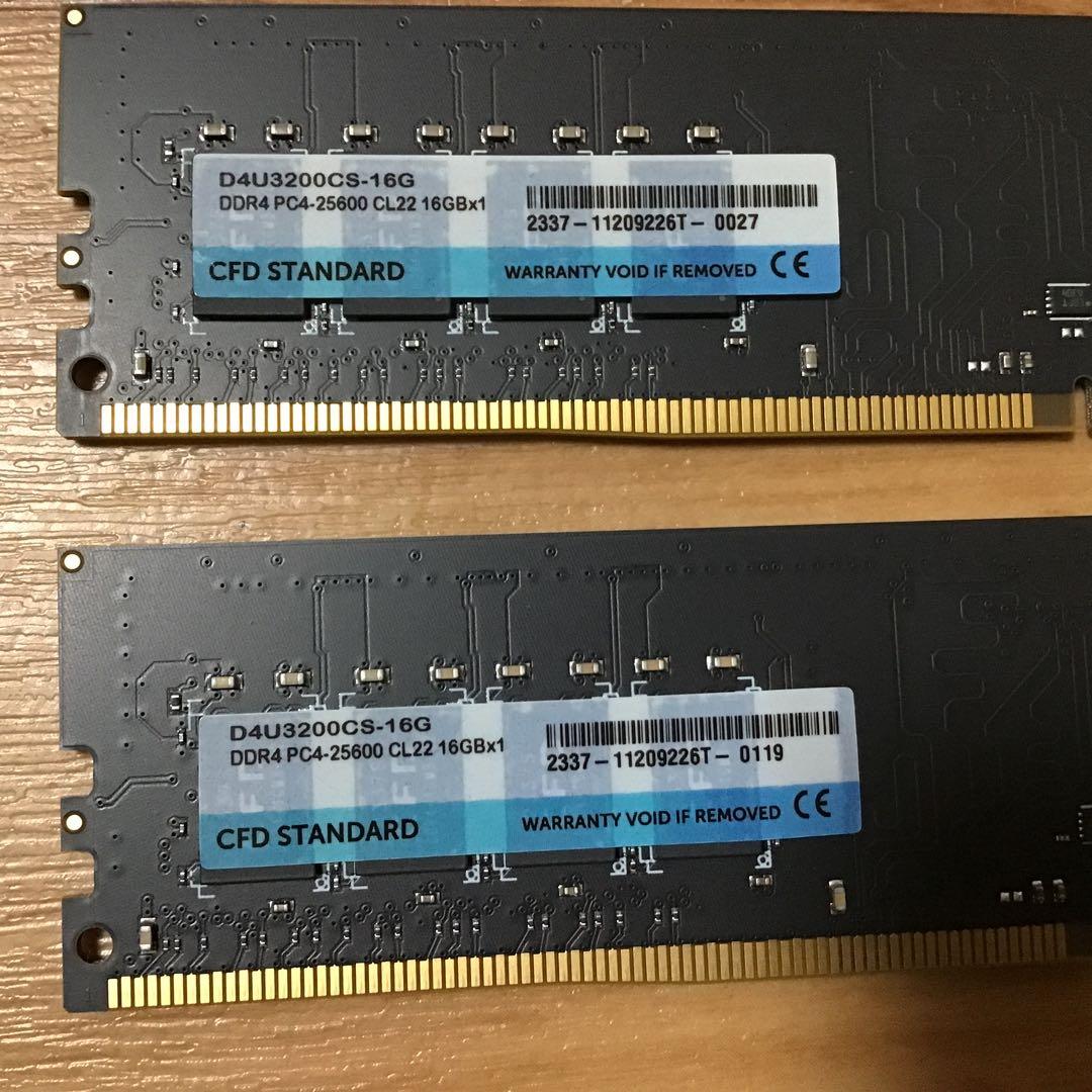 CFD D4U3200CS-16G DDR4 32GB (16×2)