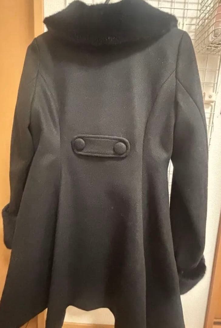 pium Outer ヨークフリルリボンドーリーコート