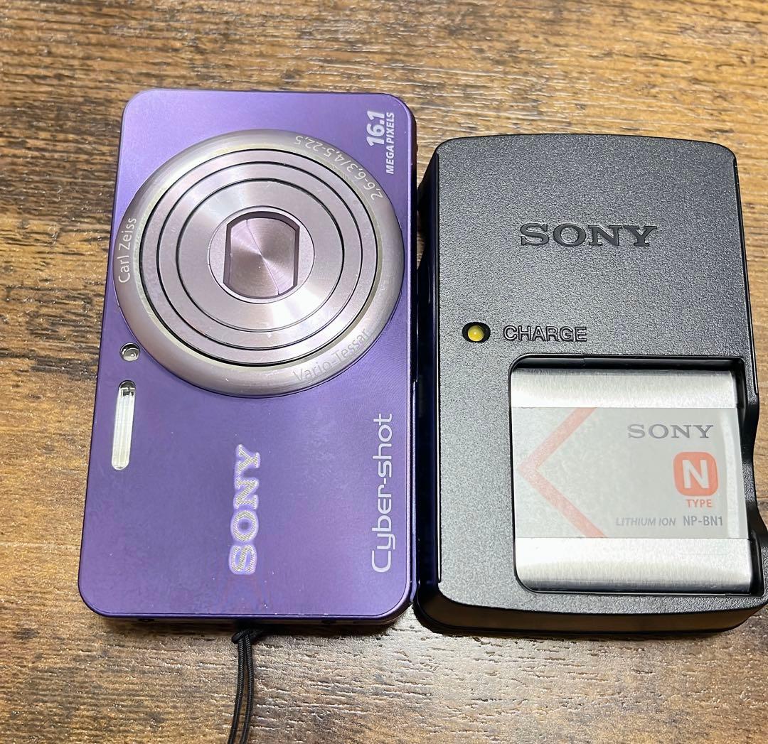 SONY DSC-W570 パープル 16.1MP Cyber-shot