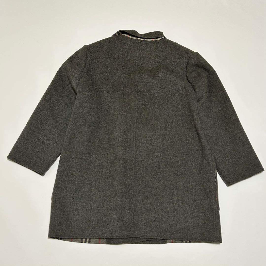 ✨希少 大きいサイズ バーバリー カシミヤ ウール ダブルフェイスコート