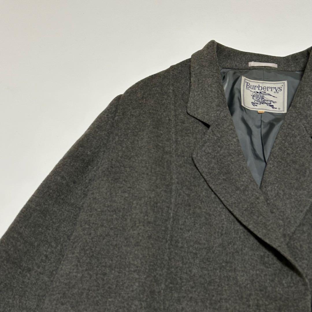 ✨希少 大きいサイズ バーバリー カシミヤ ウール ダブルフェイスコート