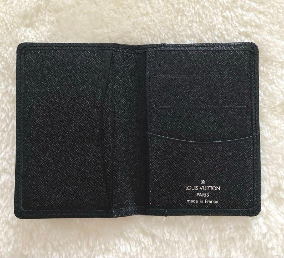 Louis Vuitton タイガライン　ブラック 名刺入れ　おまけ紙袋付き