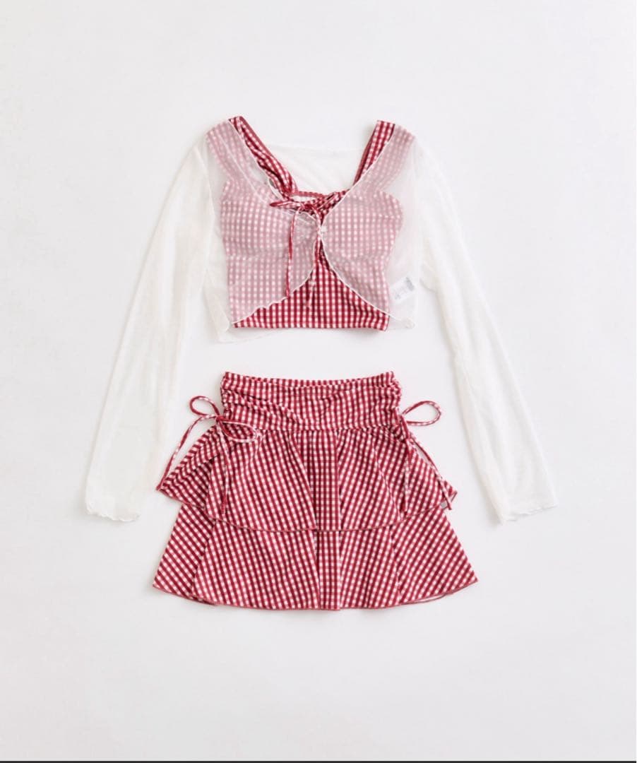 【新品】OLIVE des OLIVE レース羽織付リボンswim wear