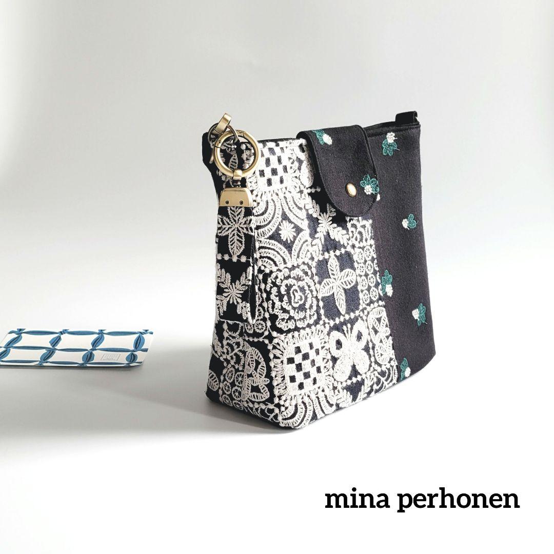 【1点のみ】ミナペルホネン　2wayバック dop+forest tile