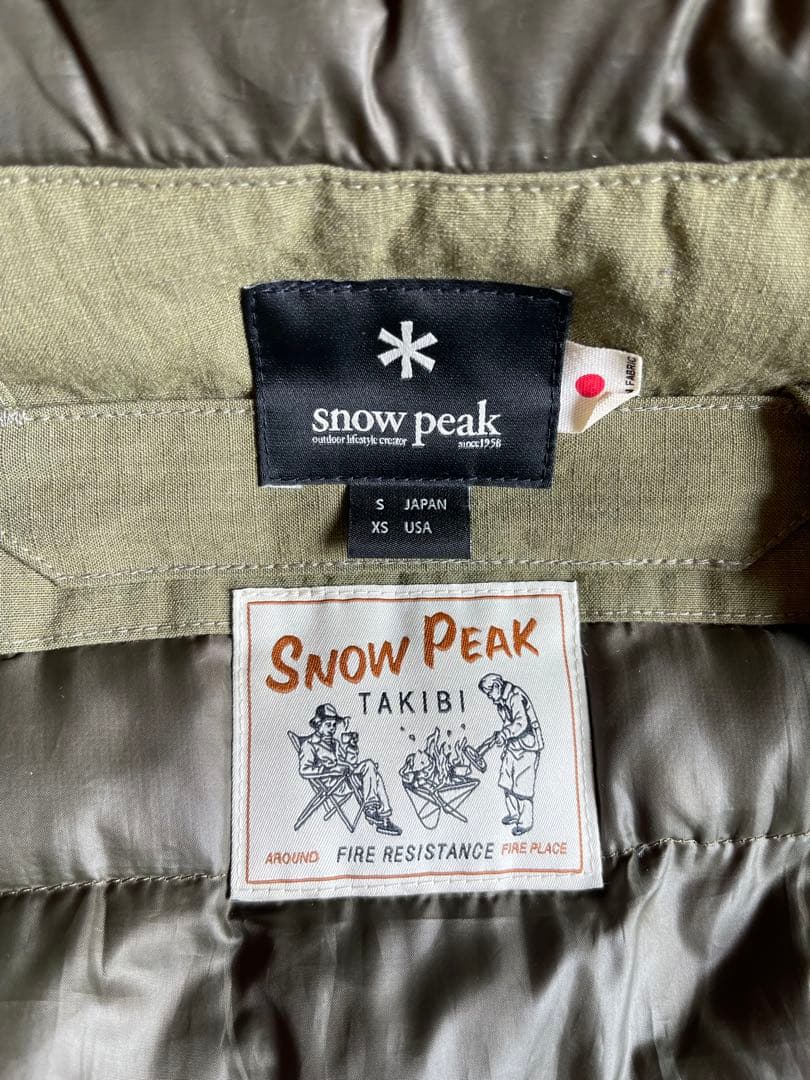 スノーピーク peak TAKIBI タキビ ダウン ジャケット