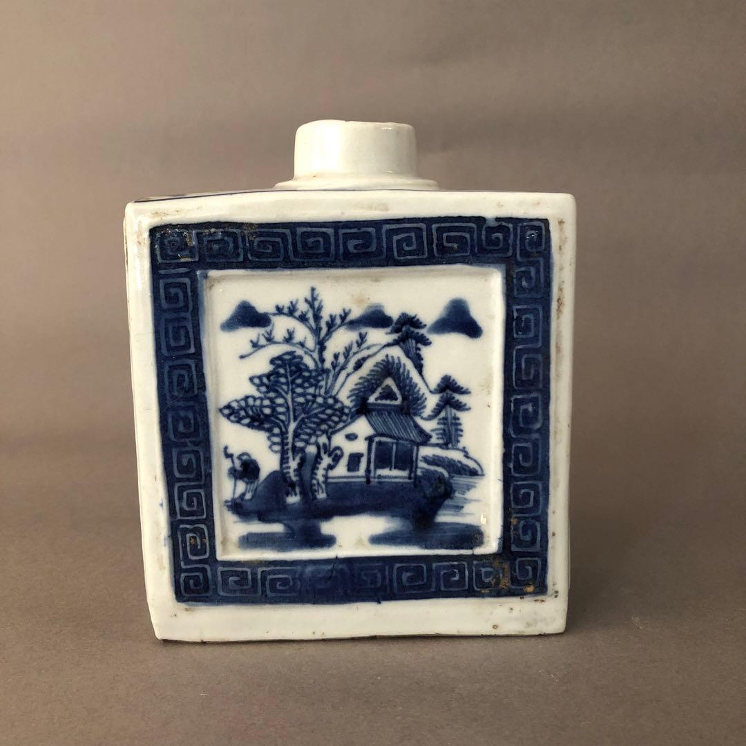 中国骨董　青華　染付　瓶