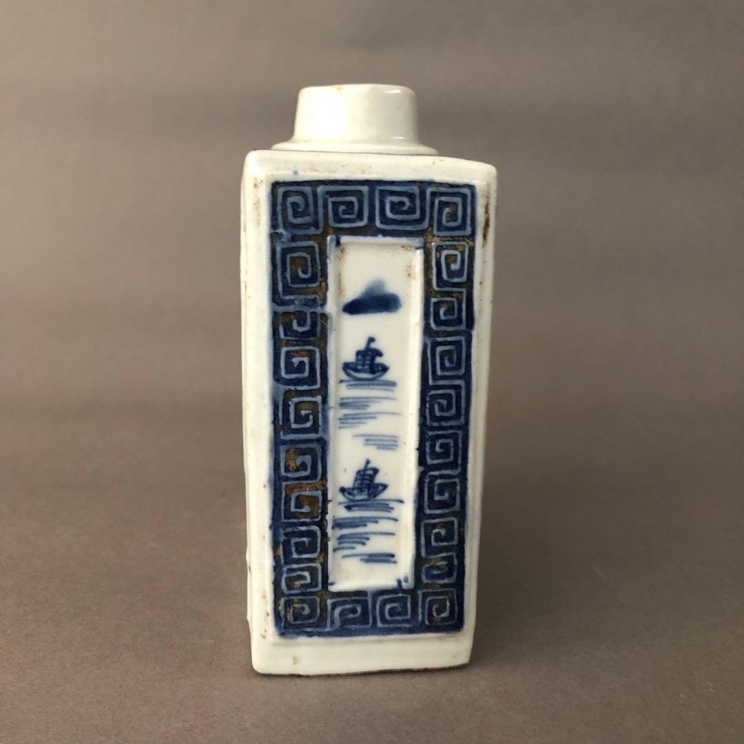 中国骨董　青華　染付　瓶