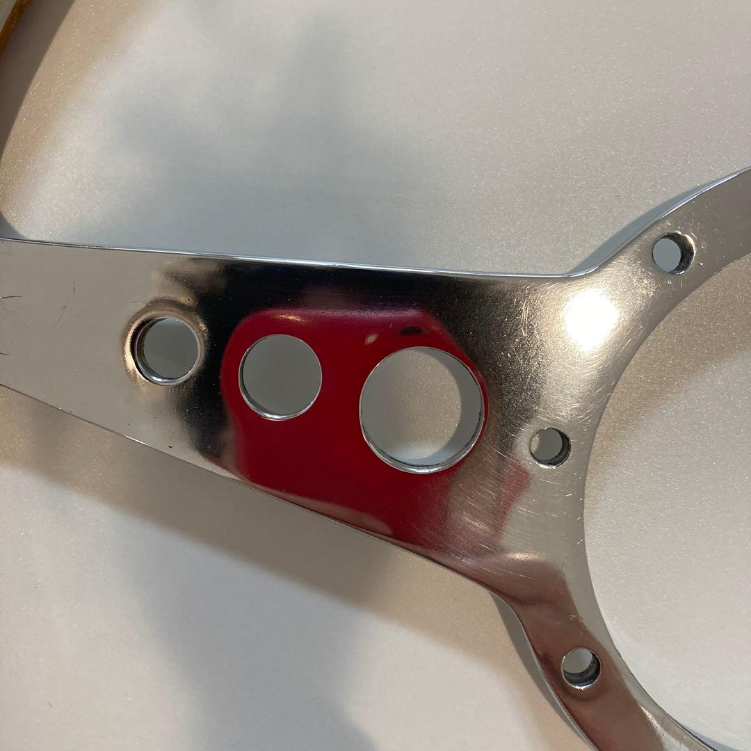 モトリタ　ウッドステアリング　１４インチ