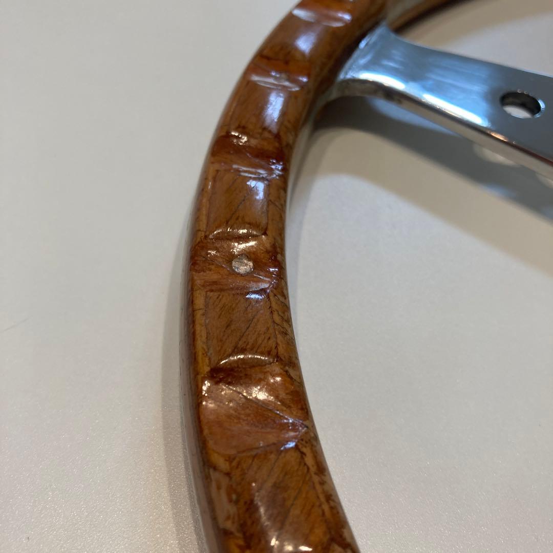 モトリタ　ウッドステアリング　１４インチ