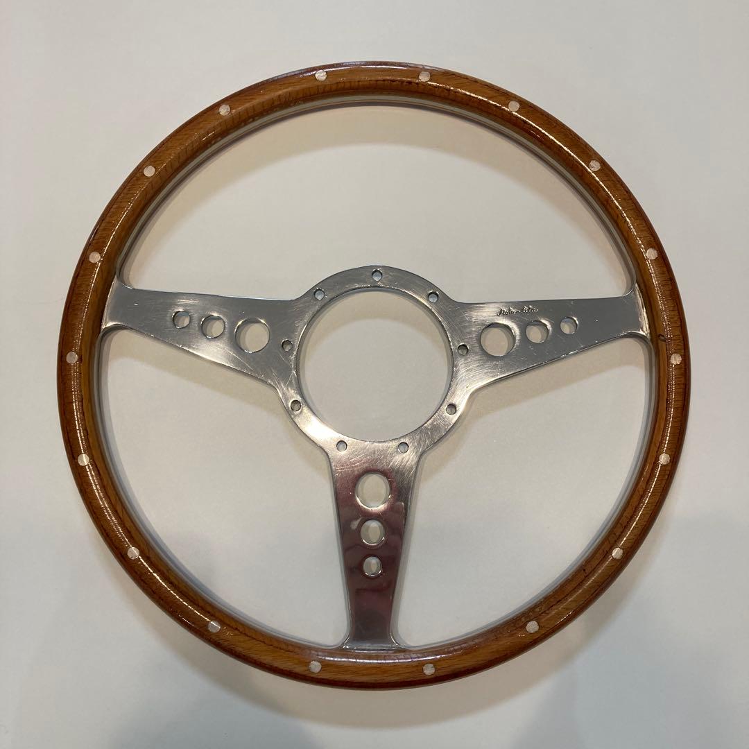 モトリタ　ウッドステアリング　１４インチ