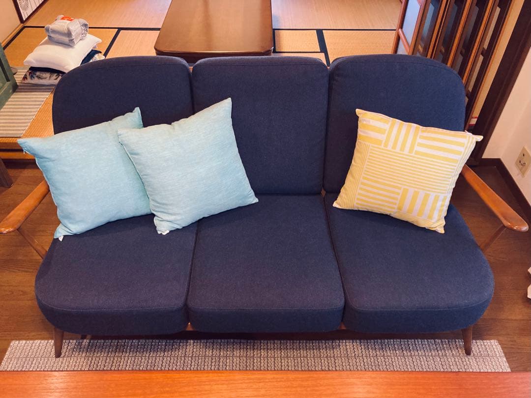 【ercol】アーコール ３シーター ソファ ビンテージ 張替済 美品 稀少