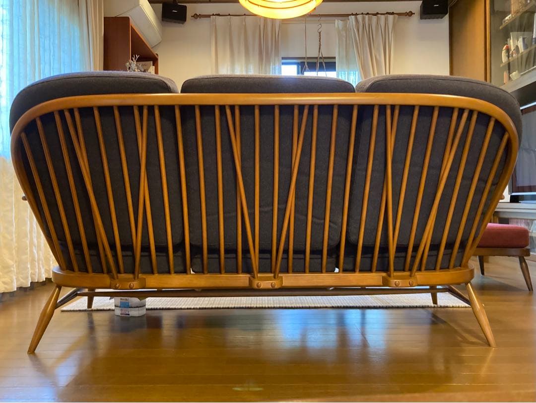 【ercol】アーコール ３シーター ソファ ビンテージ 張替済 美品 稀少