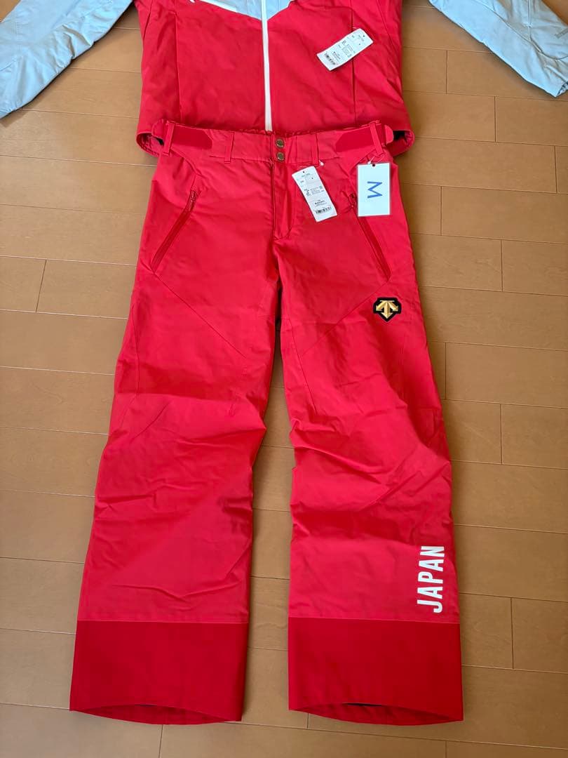 レッド/シルバー スノーボードウェア M