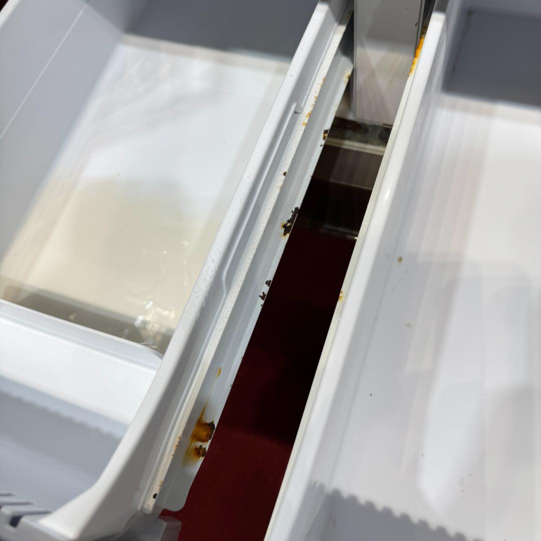 東京23区送料無料　シャープ2017年製　415L　ガラスドア　両開きタイプ