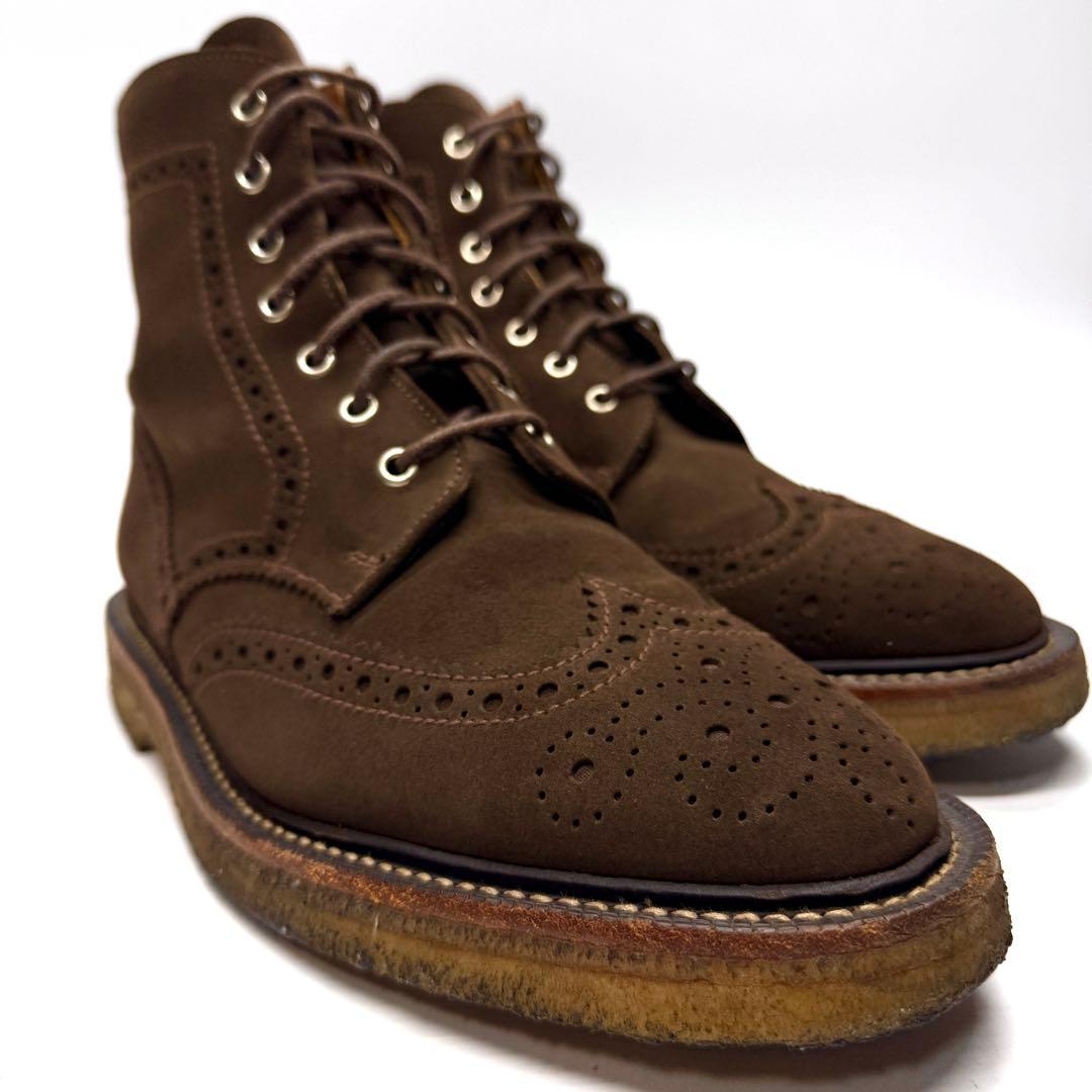 THOM BROWNE トムブラウン レースアップブーツ スエード トリコロール