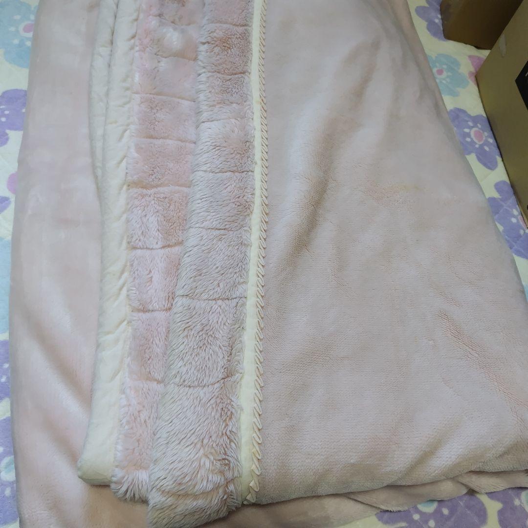 BEVERLY ミンクフリース　ピンク ブランケット 約180×230cm