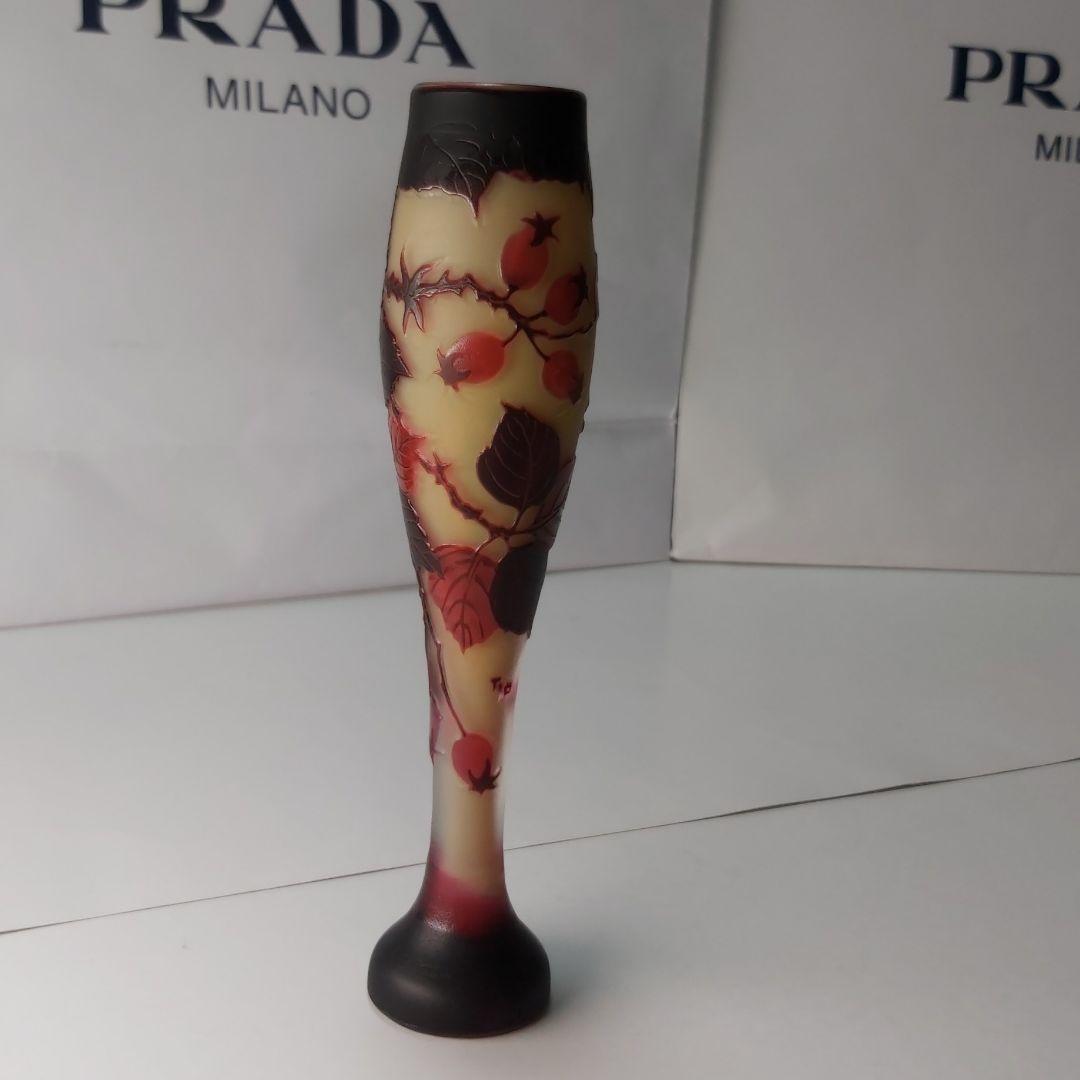 エミール・ガレ 復刻版 カメオ彫り 手彫り ハンドメイド ルーマニア レア 果実