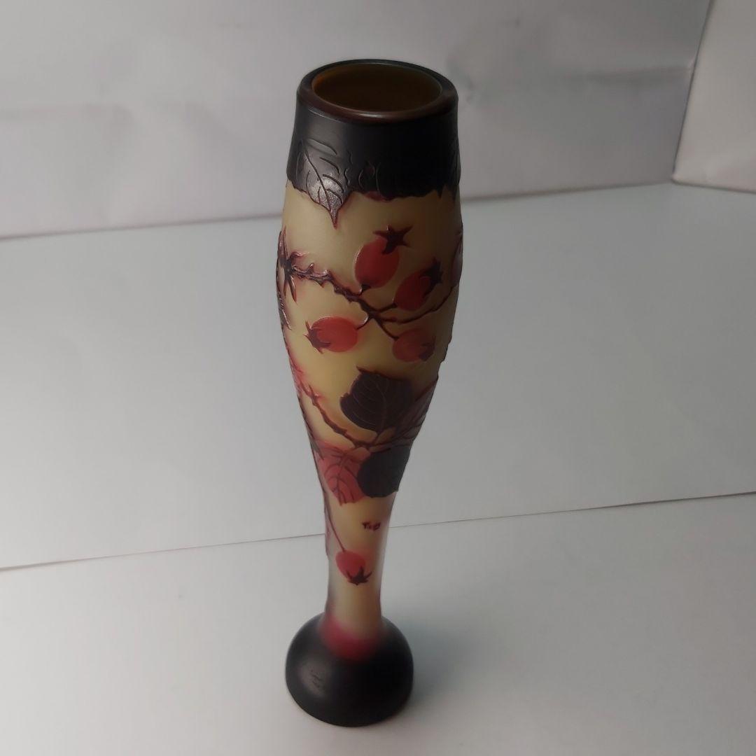 エミール・ガレ 復刻版 カメオ彫り 手彫り ハンドメイド ルーマニア レア 果実