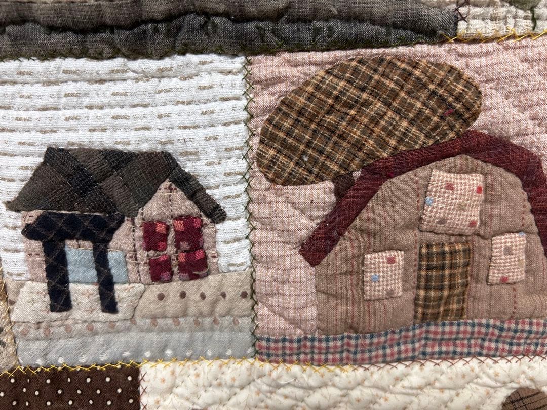 田舎風のタペストリー(^_^)パッチワーク＆ハンドメイド