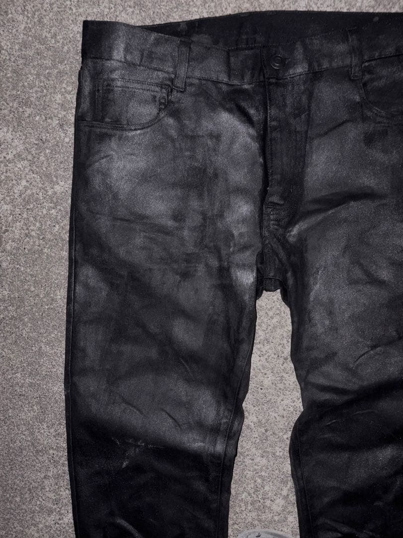【archive】00sコーティングデニムパンツ ダークウェア エディ期 y2k