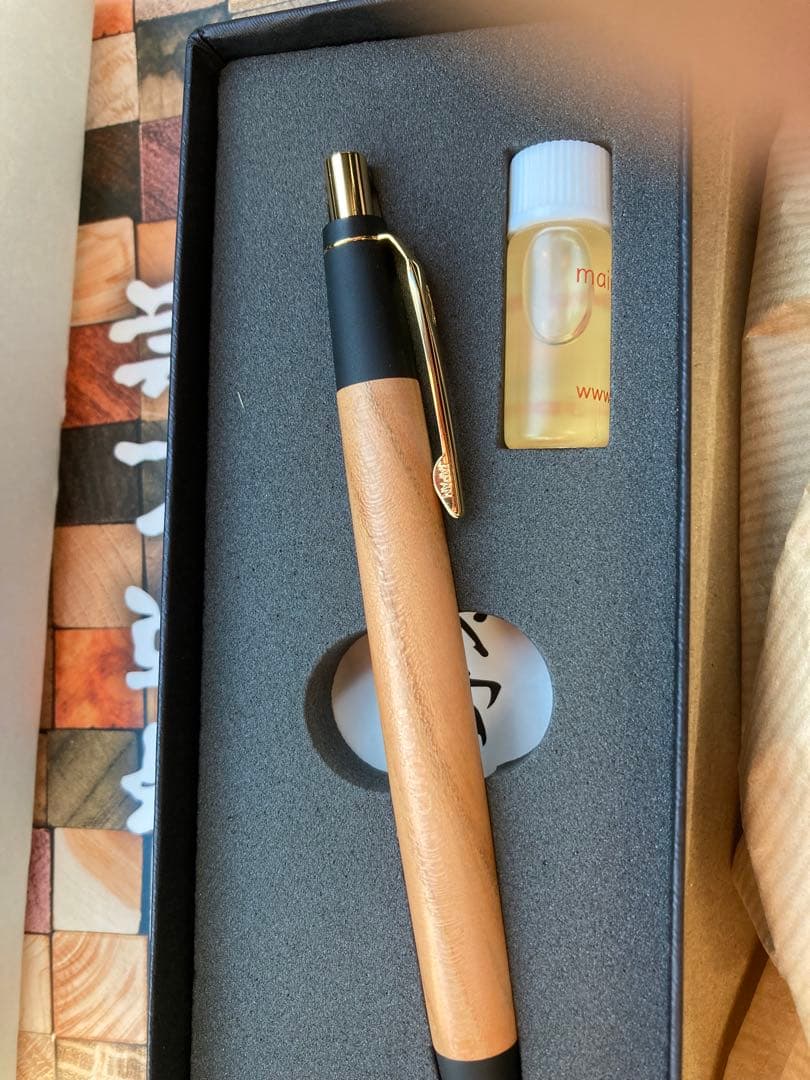 い*ん様 野原工芸　梅のシャープぺンシルゴールド