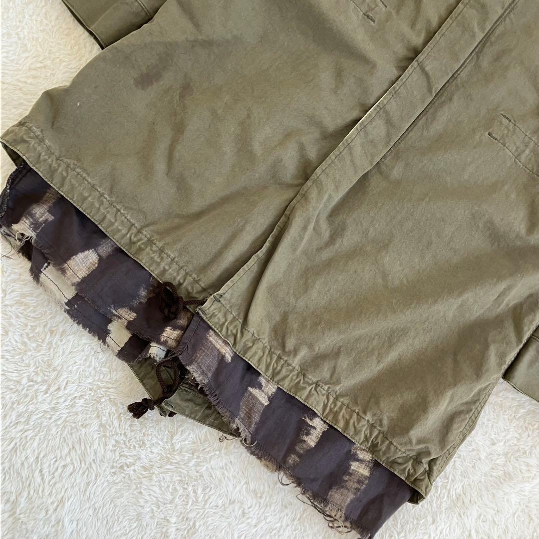 完売品 SASQUATCHfabrix. 裏地ブリーチ加工 モッズコート