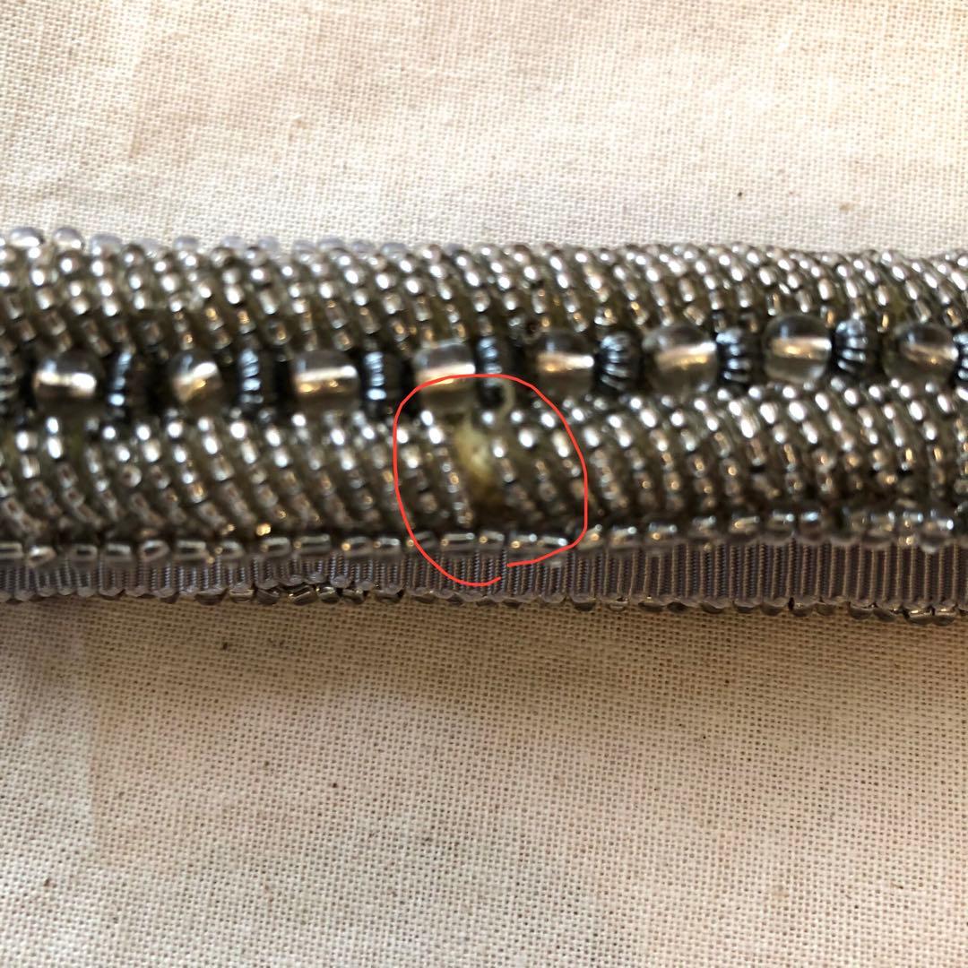 leur logette ルールロジェット リボン型ベルト シルバー サイズ0