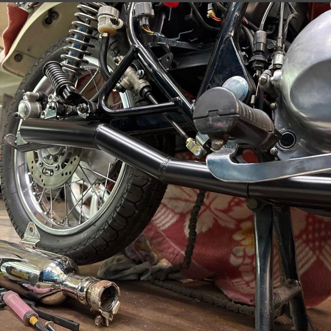 K*D様 エストレア250 ワンオフショート菅送料込み匿名配送 スリップオン