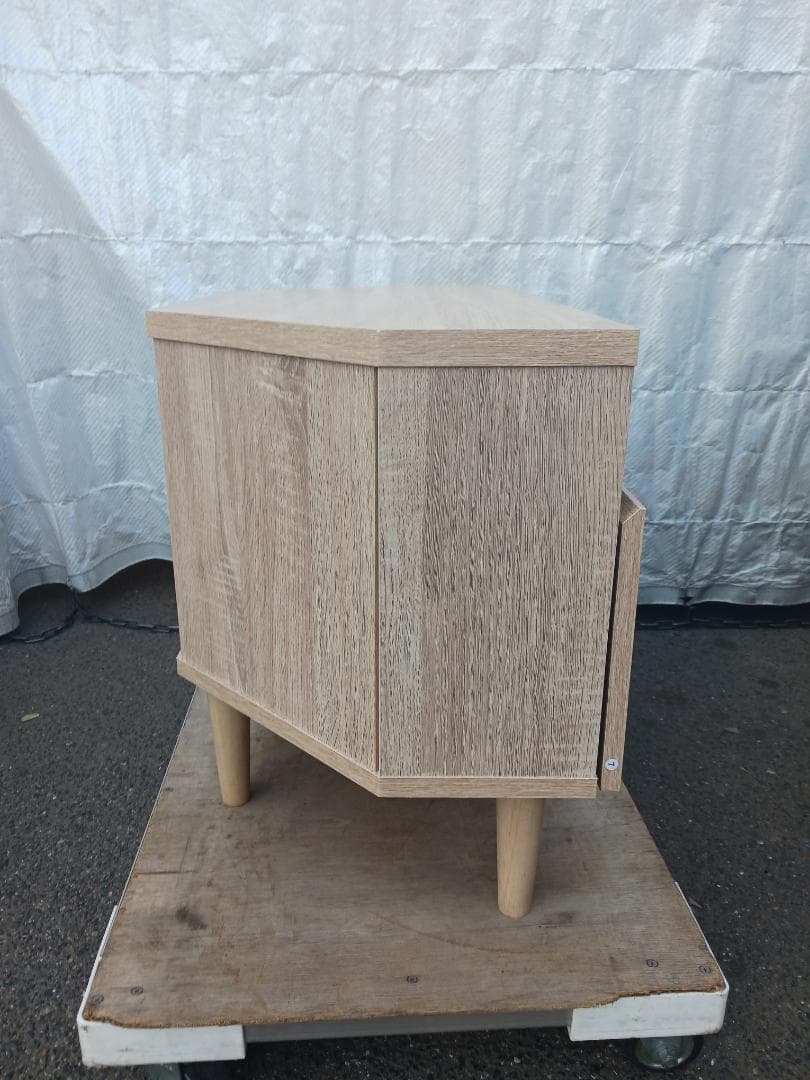 ナチュラルウッド テレビ台 超美品 二段収納付！幅80cm