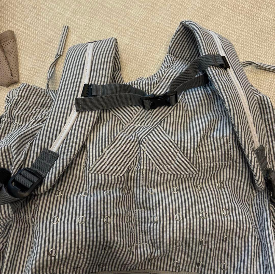 ウィーゴツイン 双子用抱っこ紐ソフトベビーキャリアシアサッカー生地