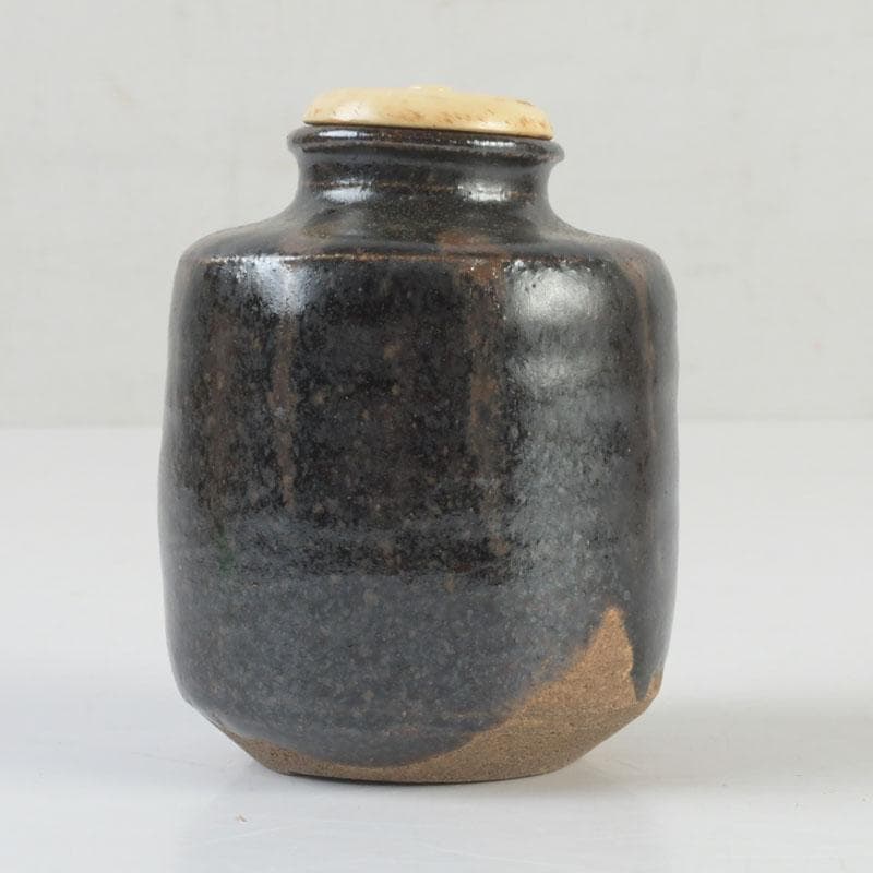 茶道具　瀬戸焼　古瀬戸　茶入　仕覆付　V　9680