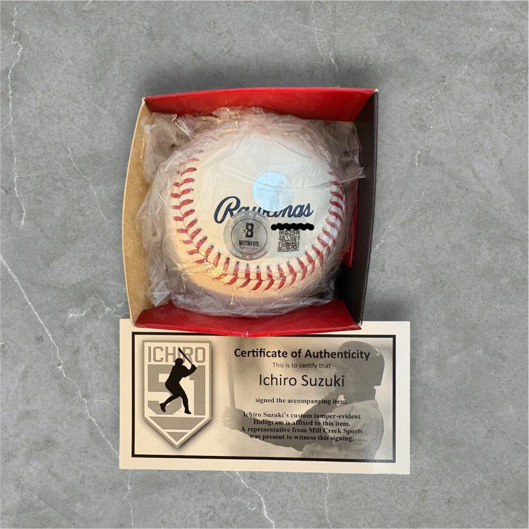 イチロー選手　MLB殿堂入り記念　直筆サインボール★証明書付★HOF25