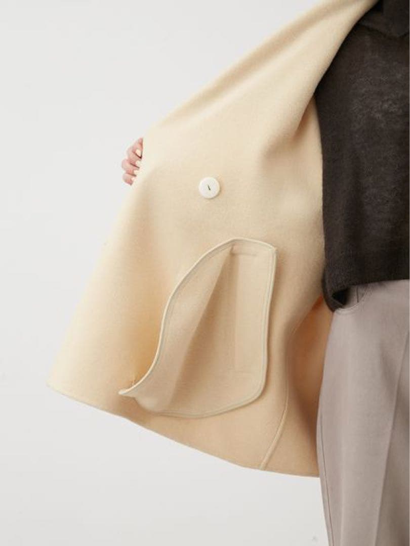 お値下げ♡ミラオーウェン　woolコクーンシルエットピーコート